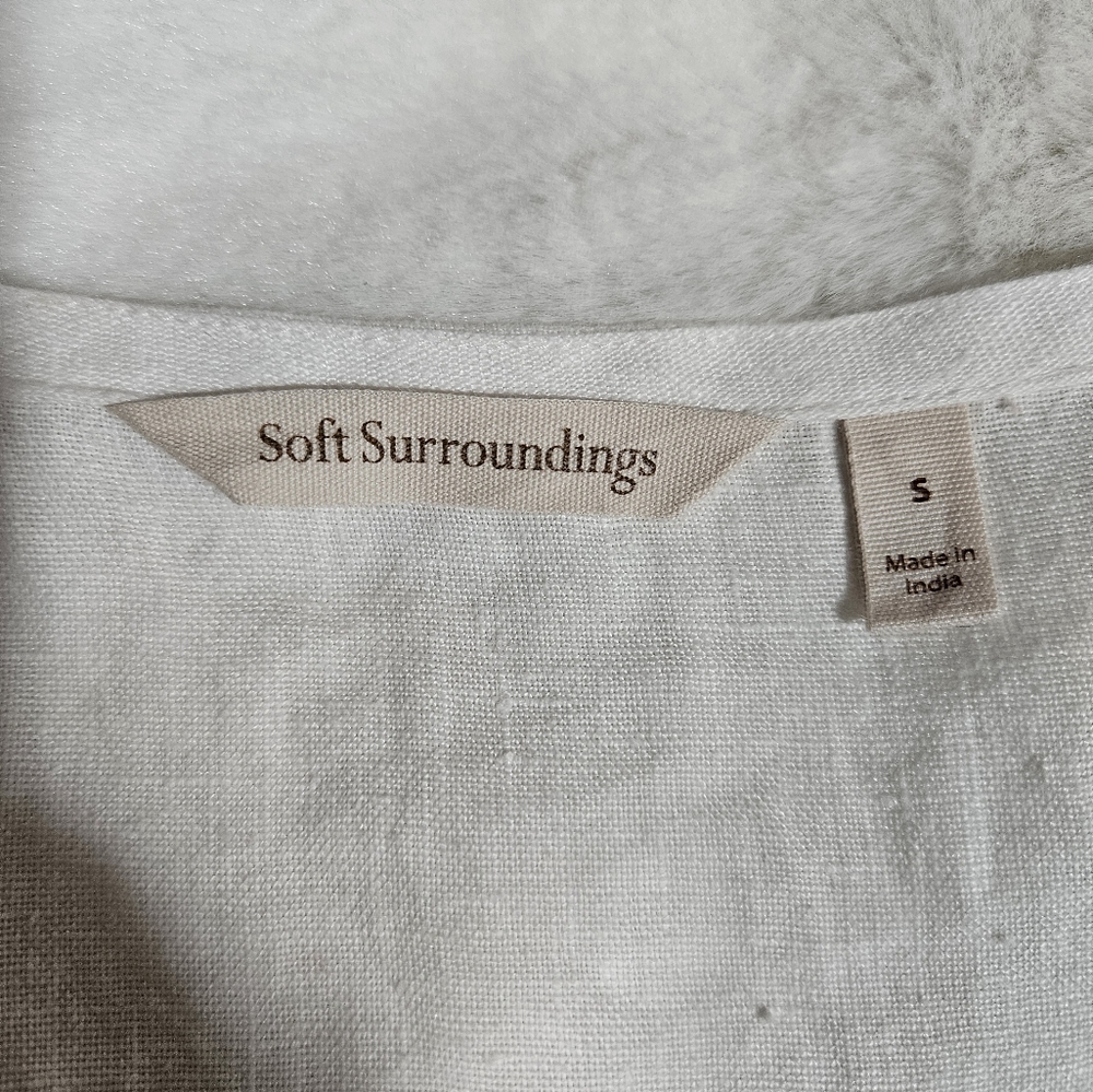 Soft Surroundings Fiesta Embroidered Top S - Picture 6 of 9